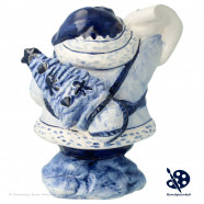 Santa Claus with Scroll v25.1 - Handpainted Delftware
