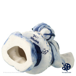 Santa Claus with Scroll v25.1 - Handpainted Delftware