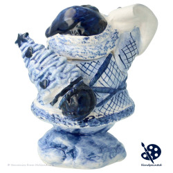 Santa Claus with Scroll v25.2 - Handpainted Delftware