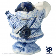 Santa Claus with Scroll v25.2 - Handpainted Delftware