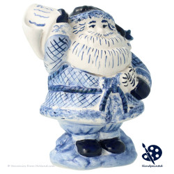 Santa Claus with Scroll v25.2 - Handpainted Delftware