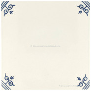 Blanco Delfts Blauwe Tegel - 13,1x13,1cm