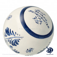 X-mas Ball Windmill 6,5cm btn - Handpainted Delft Blue
