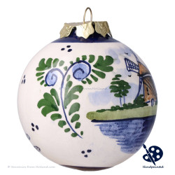 X-mas Ball Windmill 6,5cm - Handpainted - Polychrome