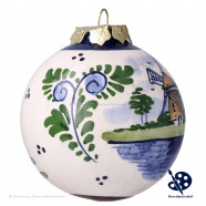 X-mas Ball Windmill 6,5cm - Handpainted - Polychrome