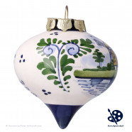 X-mas Drip Ball Windmill 6,5cm - Handpainted - Polychrome