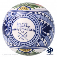 X-mas Ball Orange Tulips 8cm - Handpainted Delft Blue