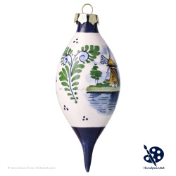 X-mas Drip Ball Windmill 11,5cm - Handpainted - Polychrome