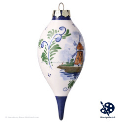 X-mas Drip Ball Windmill 11,5cm - Handpainted - Polychrome