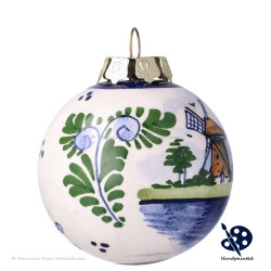 X-mas Ball Windmill 5cm - Handpainted - Polychrome