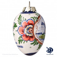 Ovaal Kerstbal Polychroom - Molen 5cm