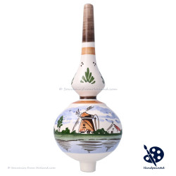 Christmas Tree Topper Windmill 20cm - Handpainted - Polychrome