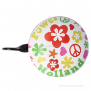 Bicycle Bell Small Flower Power Holland 6cm