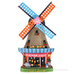 Magnet Polystone Windmill Flowershop