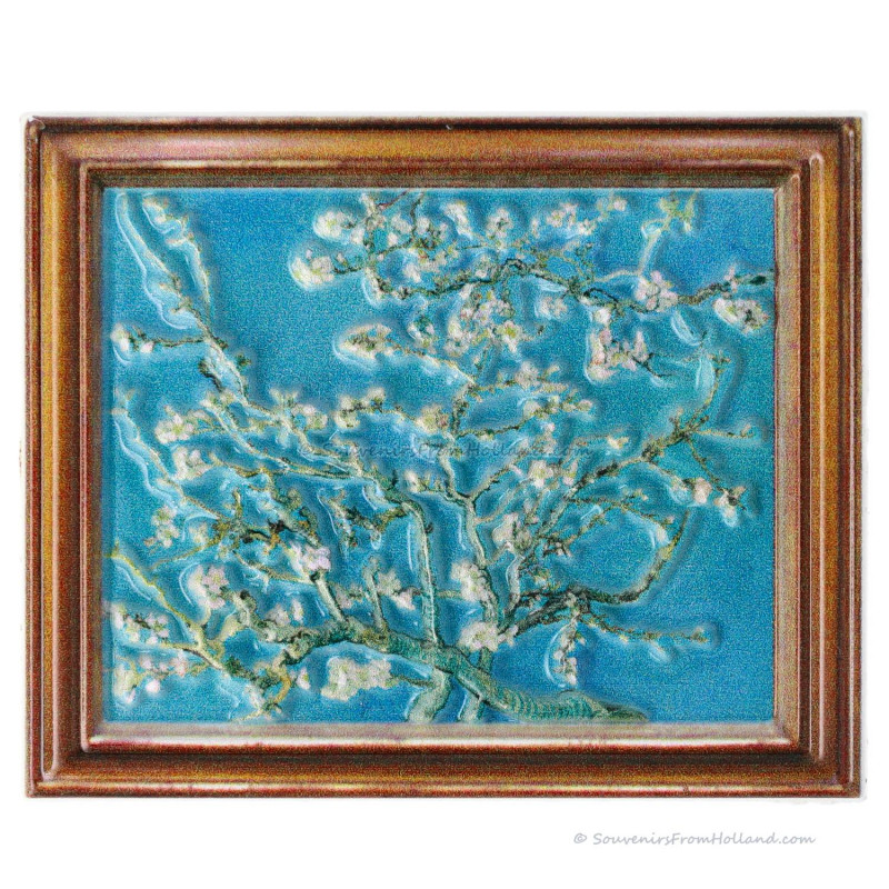 3D Magneet Amandelbloesem Van Gogh Polystone