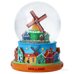 Sneeuwbol - Holland Molen Dorpsgezicht (9 cm)