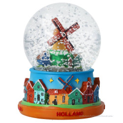 Sneeuwbol - Holland Molen Dorpsgezicht (9 cm)