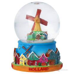 Snow Globe – Holland Windmill Village scene (7 cm)