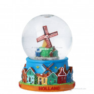 Snow Globe – Holland Windmill Village scene (7 cm)