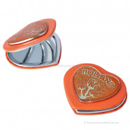 Mirror box Heart Glitter Oranje