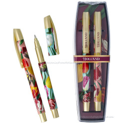 Ballpoints Pretty Tulips - Luxury Set of 2 Pens