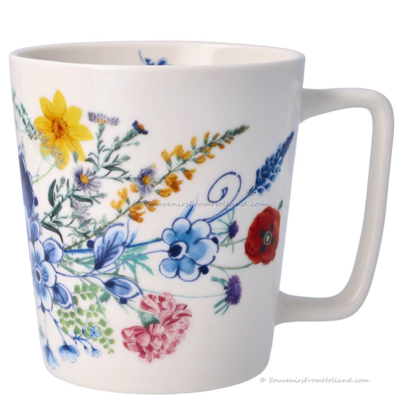 Theemok Wildbloemen met Delfts Blauw nr 2 (300ml)