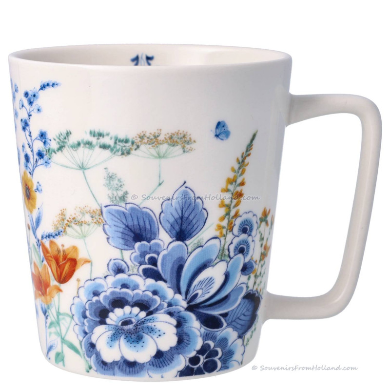 Theemok Wildbloemen met Delfts Blauw nr 1 (300ml)
