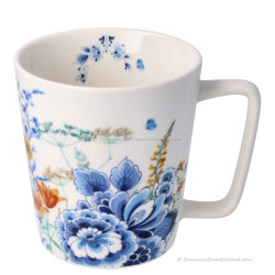 Theemok Wildbloemen met Delfts Blauw nr 1 (300ml)