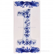 Delft blue tile Housenumber 1