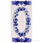 Delft blue tile Housenumber 0