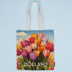 Cotton Shopper Bright tulips Holland - Shopping Bag