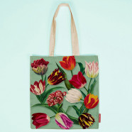 Katoenen Tas Pretty tulips Groenblauw Holland