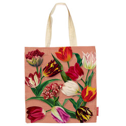 Katoenen Tas Pretty tulips Roze Holland