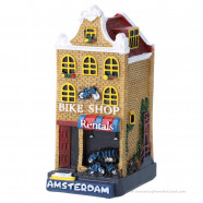 Fiets en fietsverhuur Grachtenpand Amsterdam - 8cm Polystone