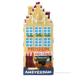 Van Gogh Museum Grachtenpand Amsterdam - 8cm Polystone