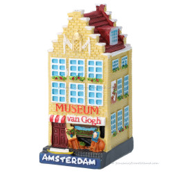 Van Gogh Museum Grachtenpand Amsterdam - 8cm Polystone