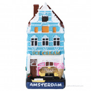 IJssalon Grachtenpand Amsterdam - 8cm Polystone