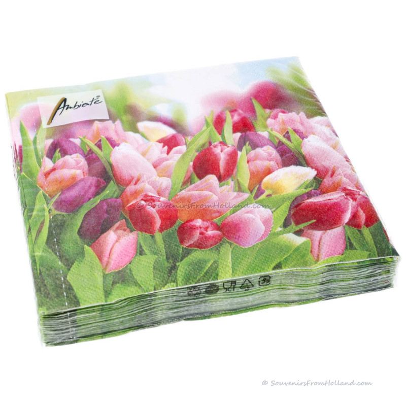3-laags servetten 33cm Glorieuze Tulpen