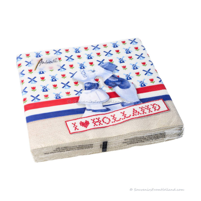 3-ply Napkins 25cm I Love Holland