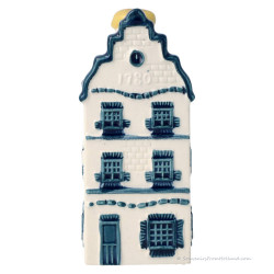 KLM miniature house number 3 - Delft Blue