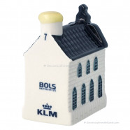 KLM miniatuur huisje nummer 7 - Delfts Blauw