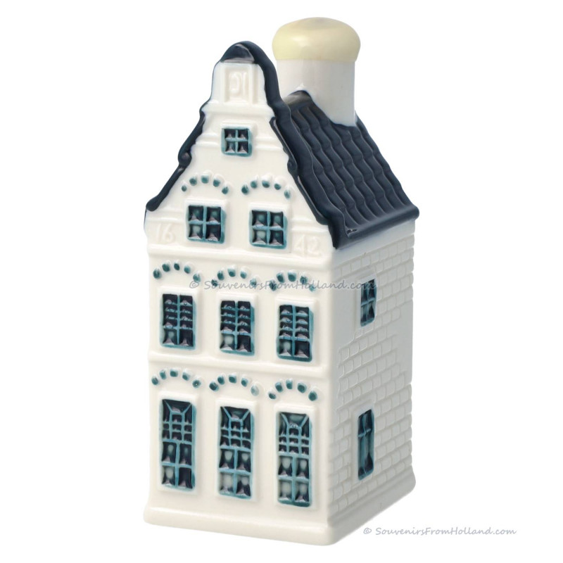 KLM miniatuur huisje nummer 17 - Delfts Blauw