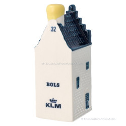 KLM miniatuur huisje nummer 32 - Delfts Blauw