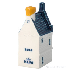 KLM miniature house number 31 - Delft Blue - houses • Souvenirs