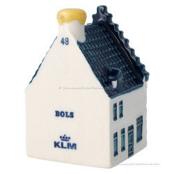 KLM miniatuur huisje nummer 49 - Delfts Blauw