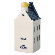KLM miniatuur huisje nummer 54 - Delfts Blauw