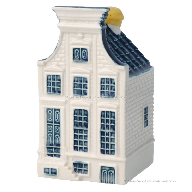 KLM miniatuur huisje nummer 63 - Delfts Blauw