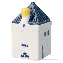 KLM miniatuur huisje nummer 64 - Delfts Blauw