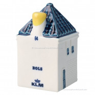 KLM miniatuur huisje nummer 64 - Delfts Blauw
