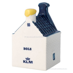KLM miniatuur huisje nummer 66 - Delfts Blauw